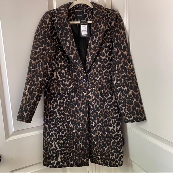 ASOS Jackets & Blazers - 🆕 New Look Leopard Print Longline Coat
